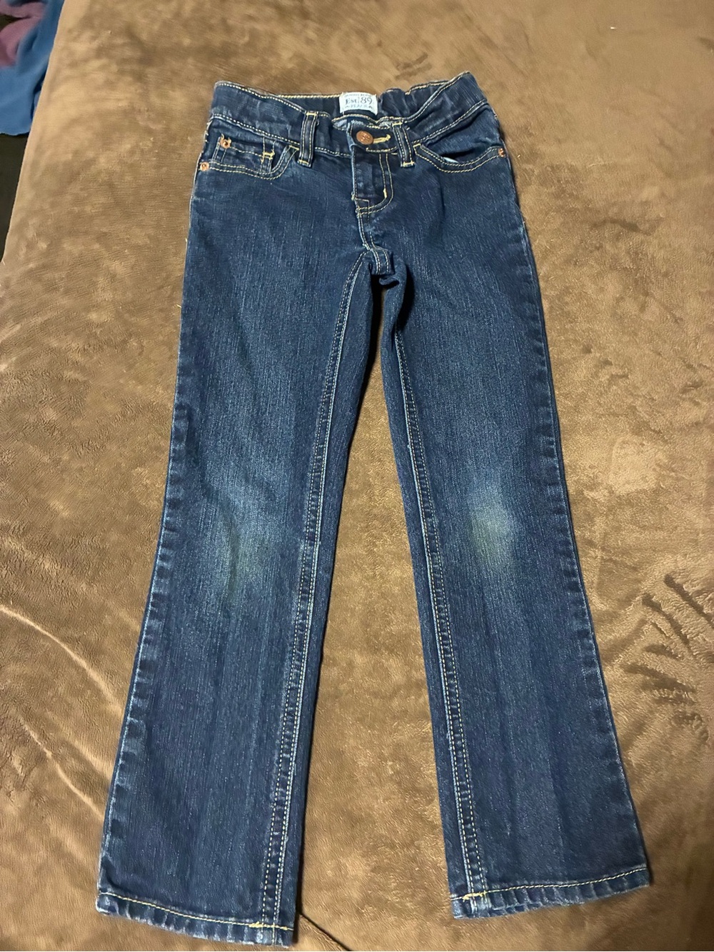 Girls' Dark Blue Bootcut Jeans size 6